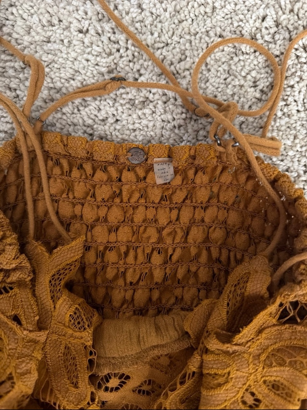 Free people Adella dress in mustard - Picture 2 of 2